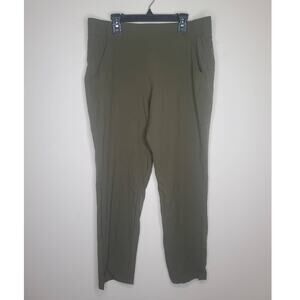 Eddie Bauer lightweight green athletic pants - medium